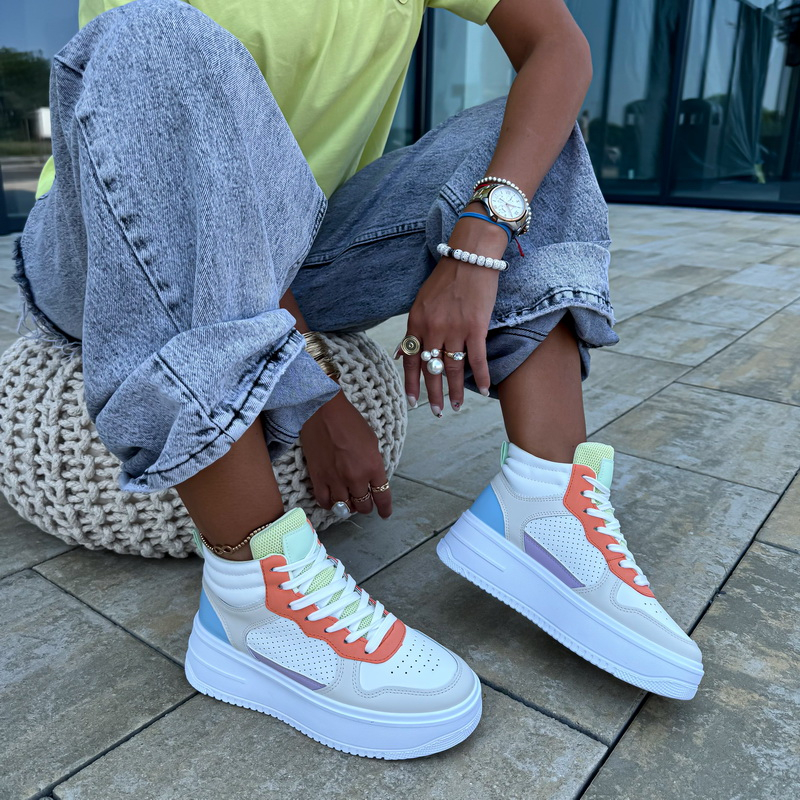 Béžové kotníkové tenisky