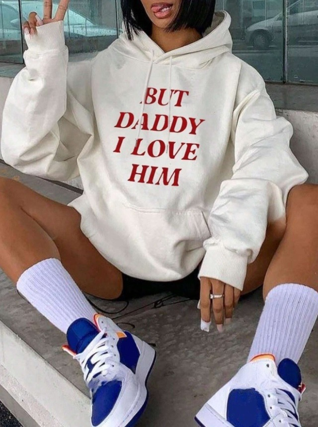 Bílá mikina s kapucí