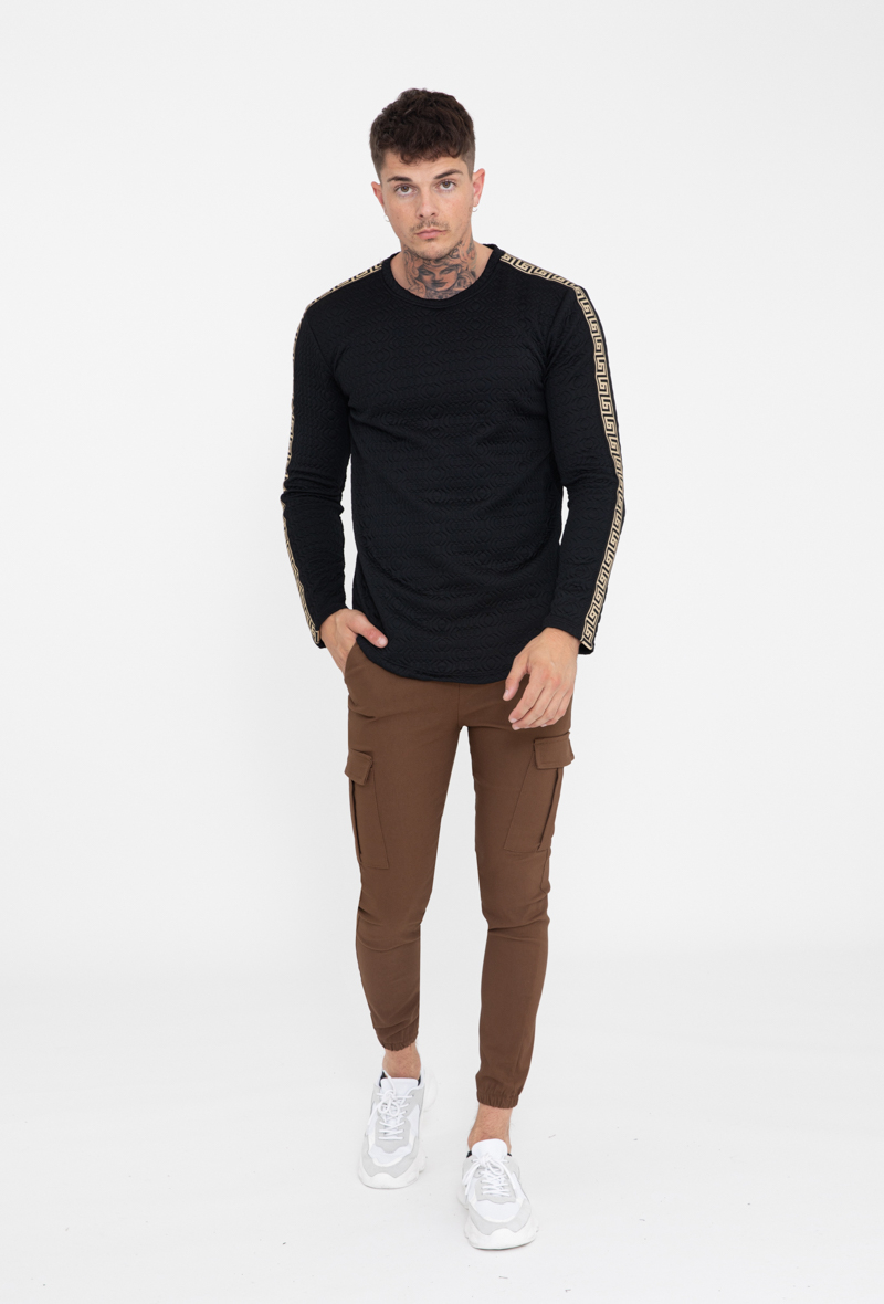 Černá mikina s potiskem