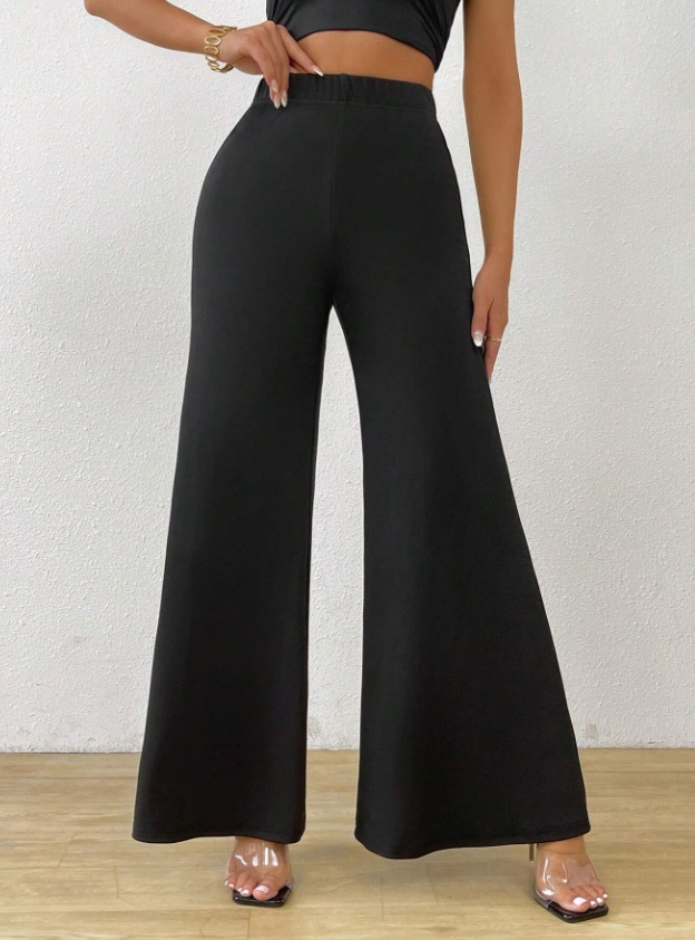 Černé široké kalhoty