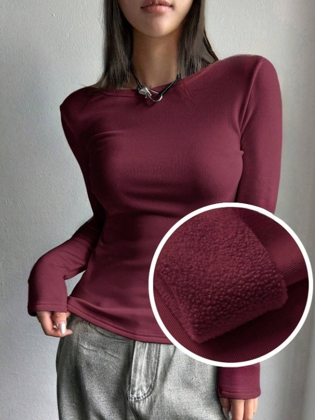 Vínový zateplený top