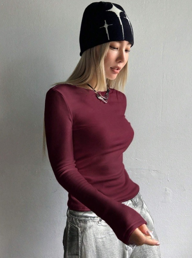 Vínový zateplený top (obrázek 3)