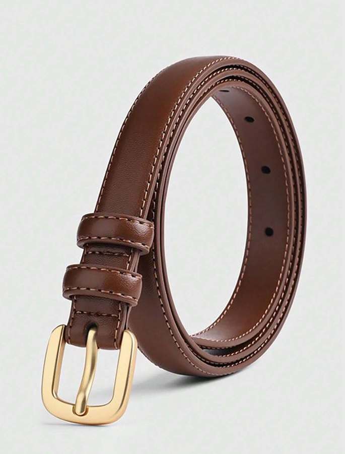 Hnědý tenký pásek