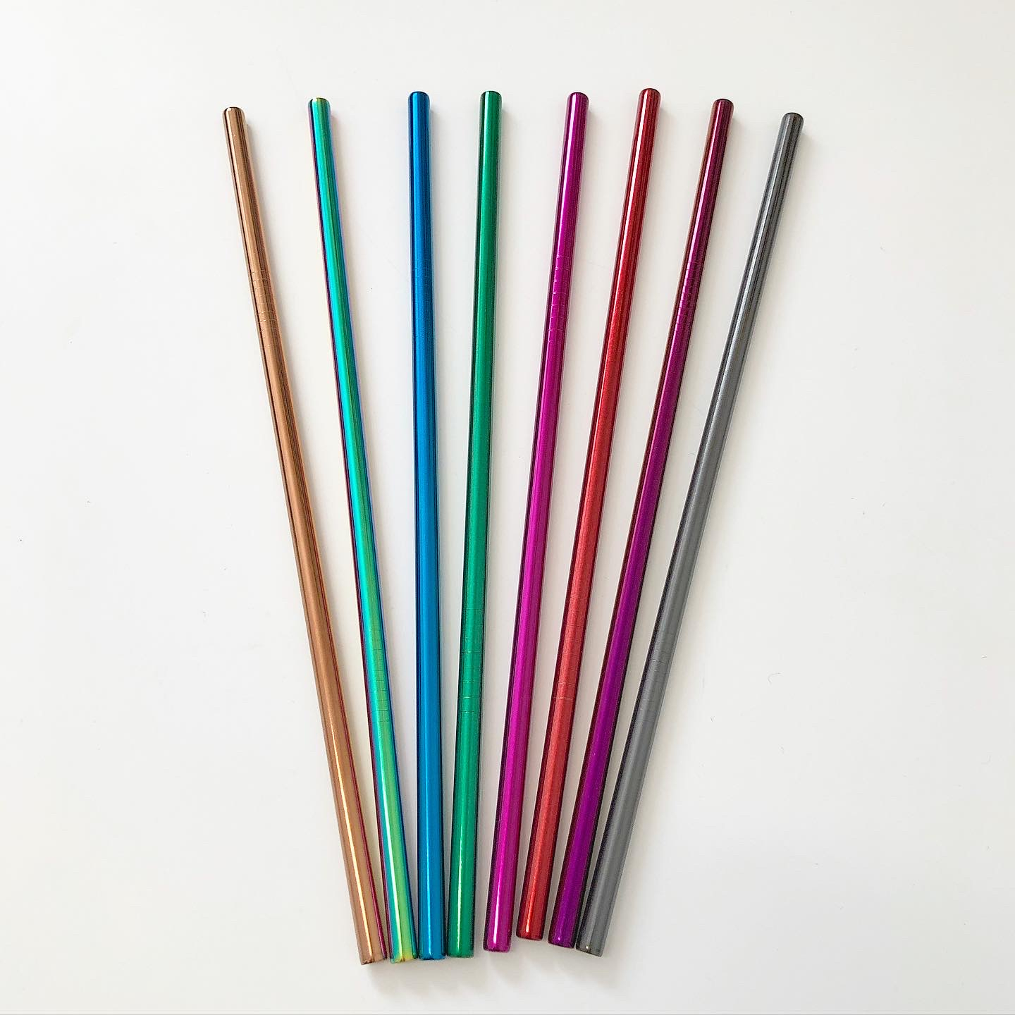 Kovové brčko rovné