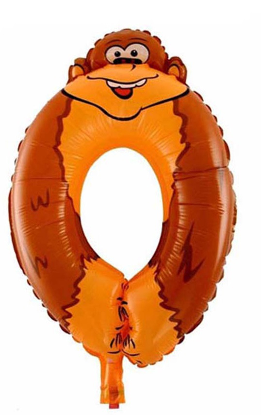 Dětský balón 0 opička