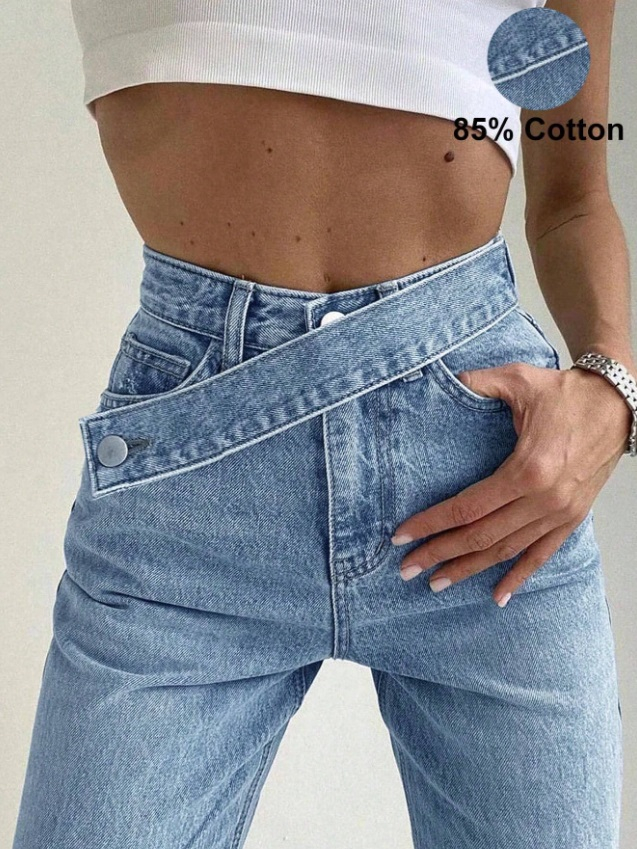 MODRÉ ŠIROKÉ DŽÍNY