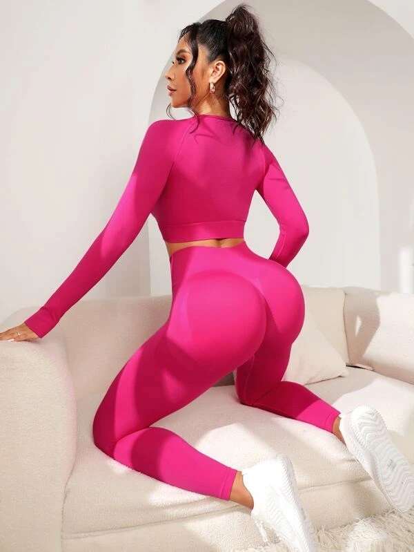 Růžová sportovní souprava