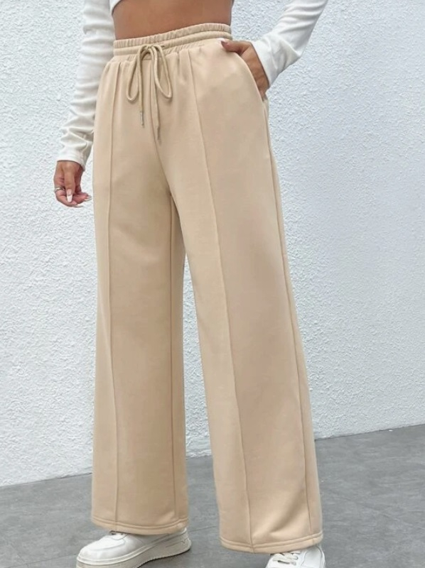 Béžové teplákové kalhoty