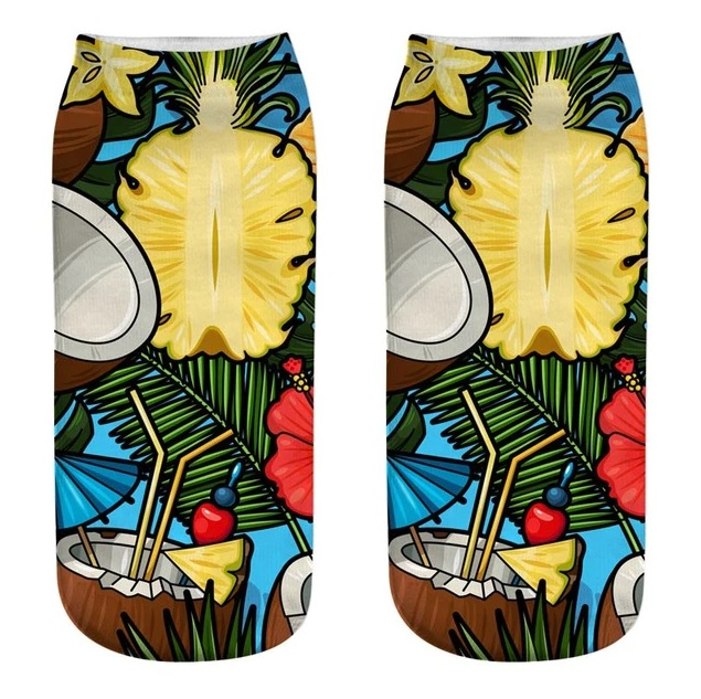 Ponožky s 3D potiskem Ananas