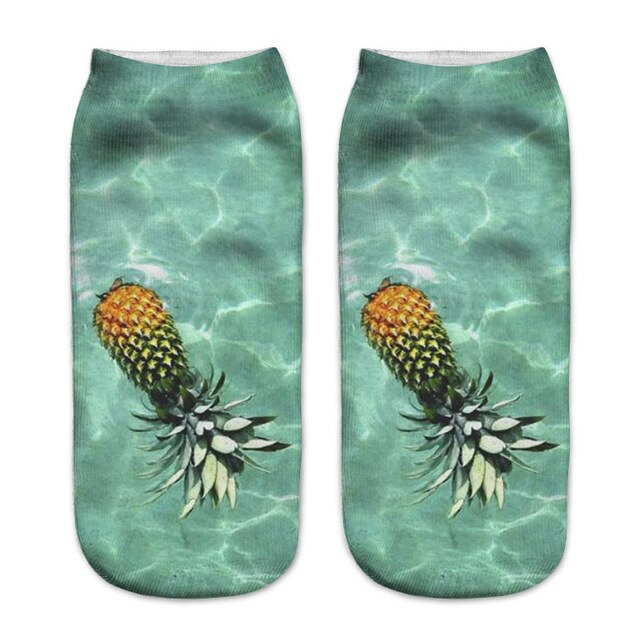 Ponožky s 3D potiskem Ananas