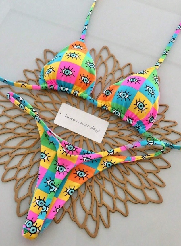 Dvoudílné vzorované plavky