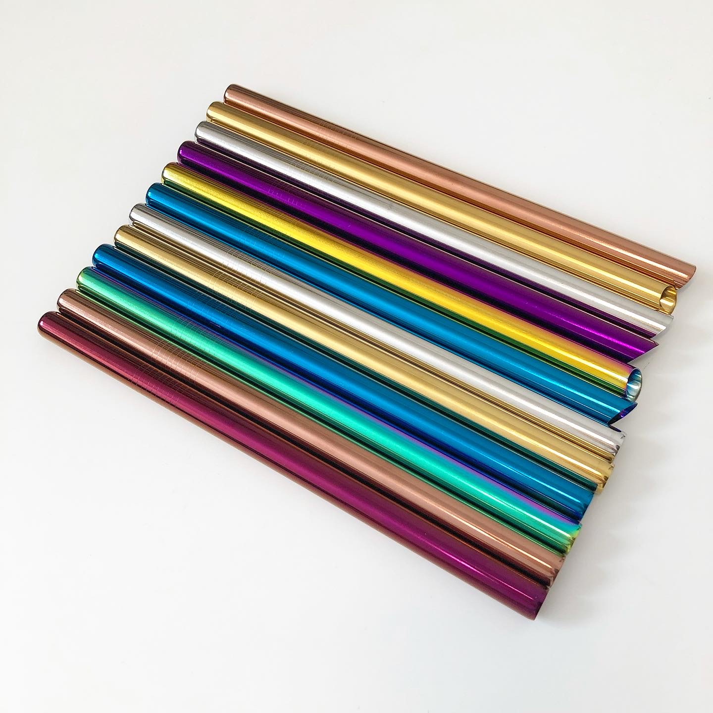 Kovové brčko rovné na smoothie