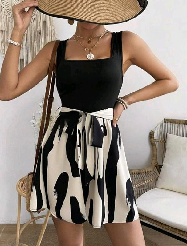 Černo-bílý overal