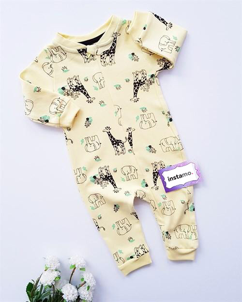 Žlutý bavlněný overal