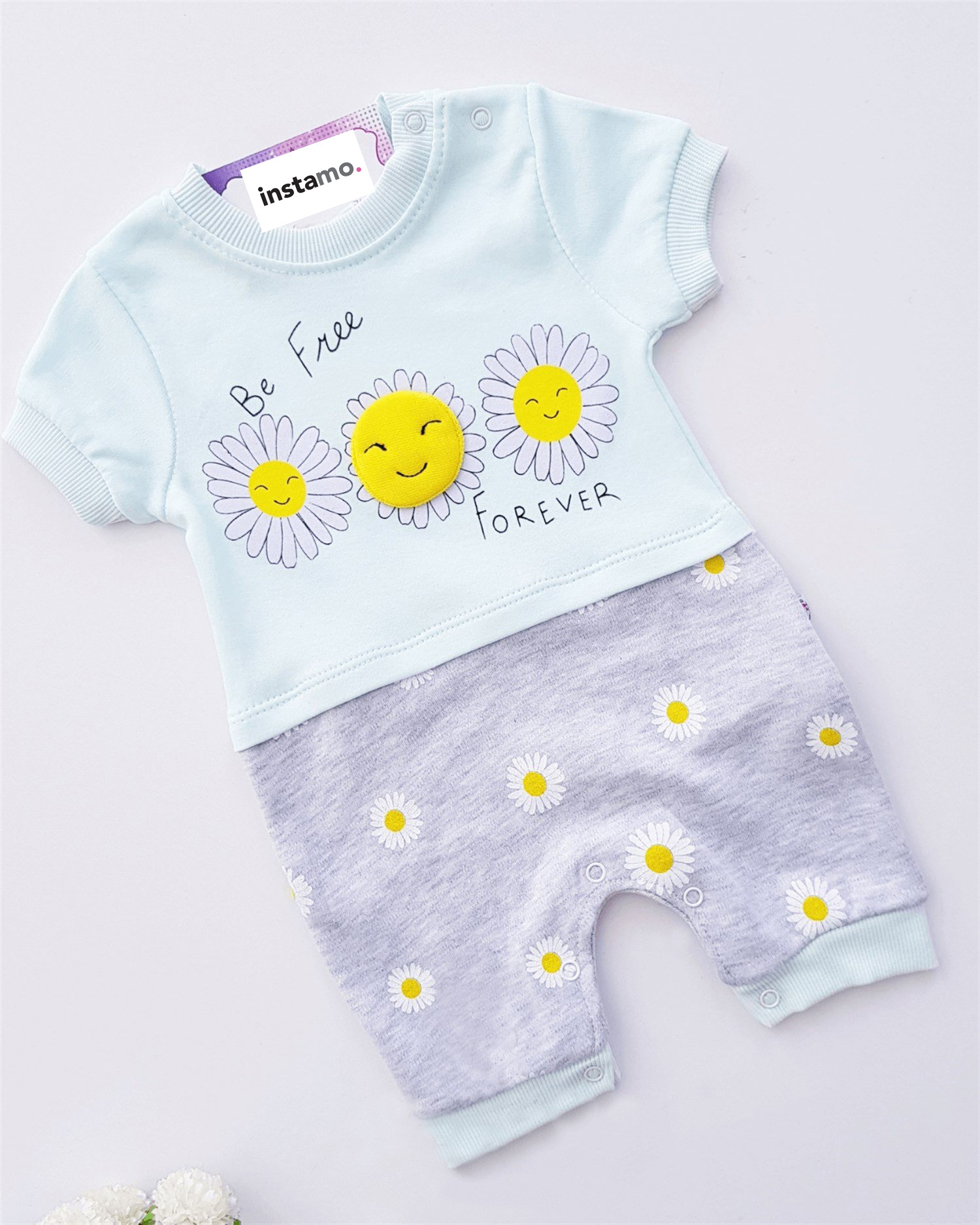 Mentolový bavlněný overal