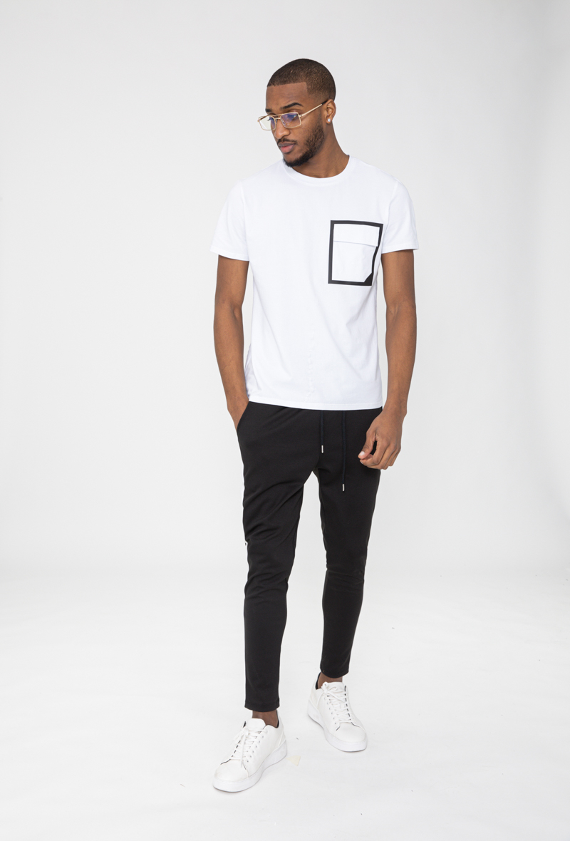 Bílé bavlněné tričko