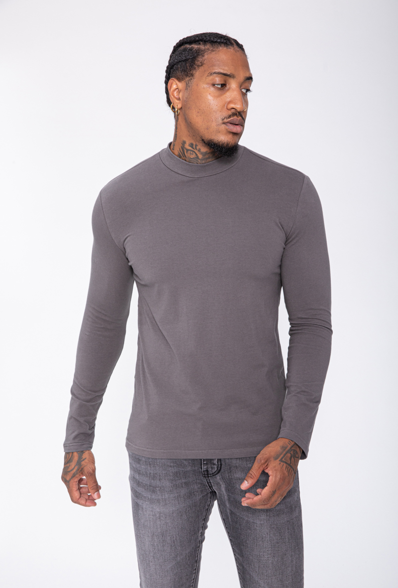 Šedý bavlněný rolák