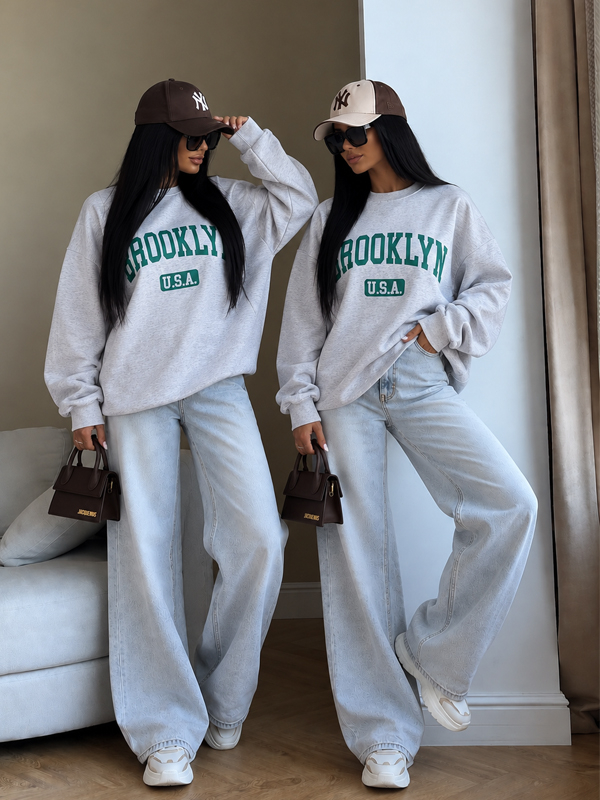 Šedá mikina BROOKLYN