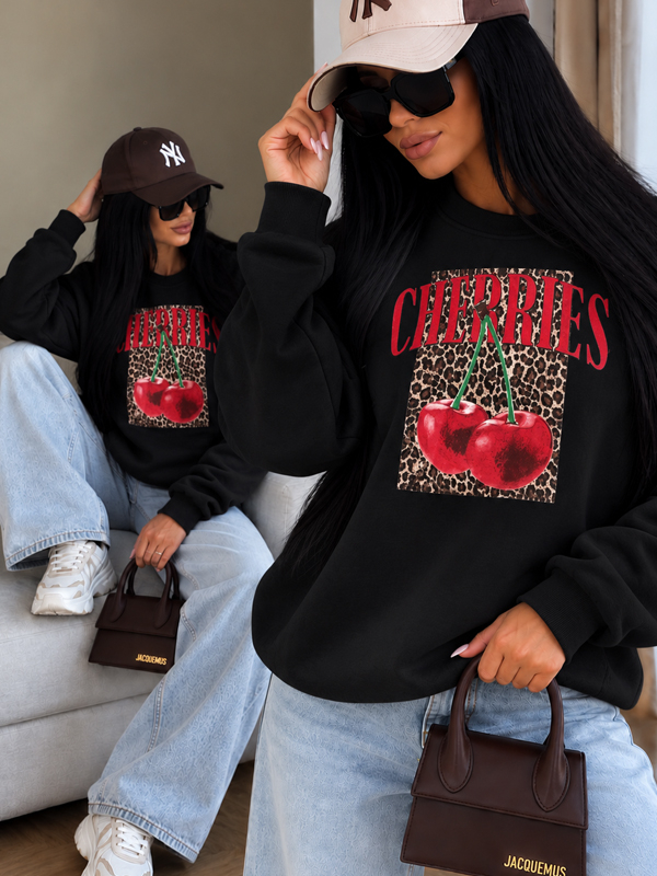 Černá mikina FASHION