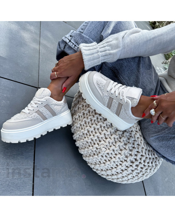 Béžové TEDDY tenisky-321391-20