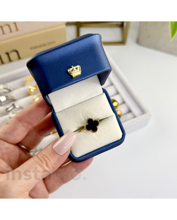 Nastavitelný ocelový prsten pozlacený-307159-20