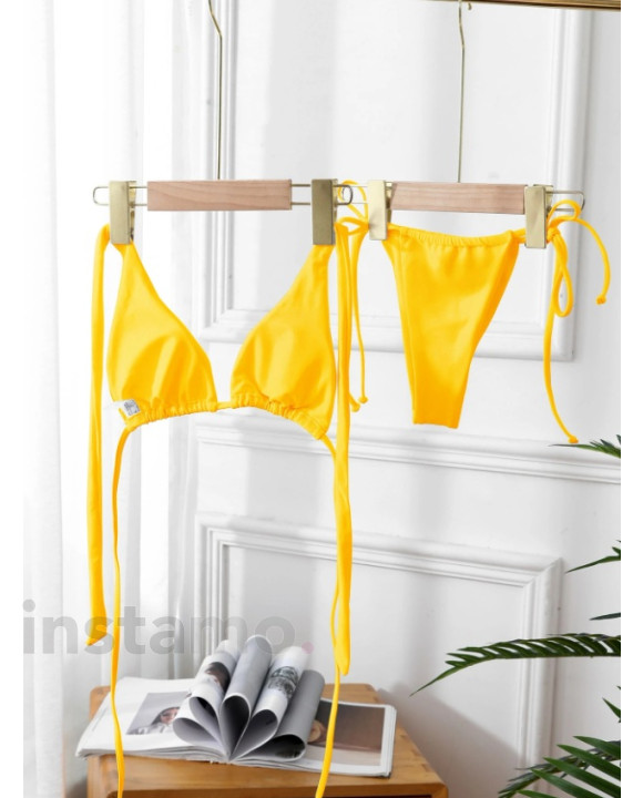 Žluté dvoudílné plavky-321003-20