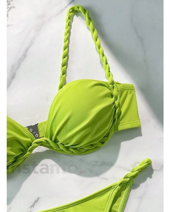 Limetkové dvoudílné plavky-321000-20