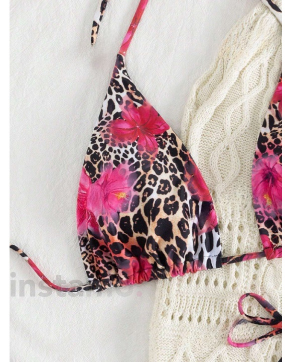 Růžové dvoudílné plavky-320939-20