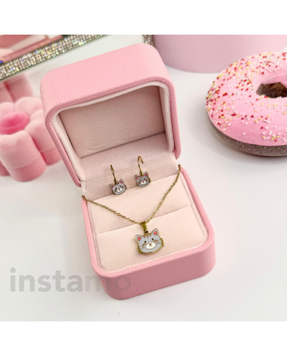 Dětská ocelová souprava kočka-322338-20