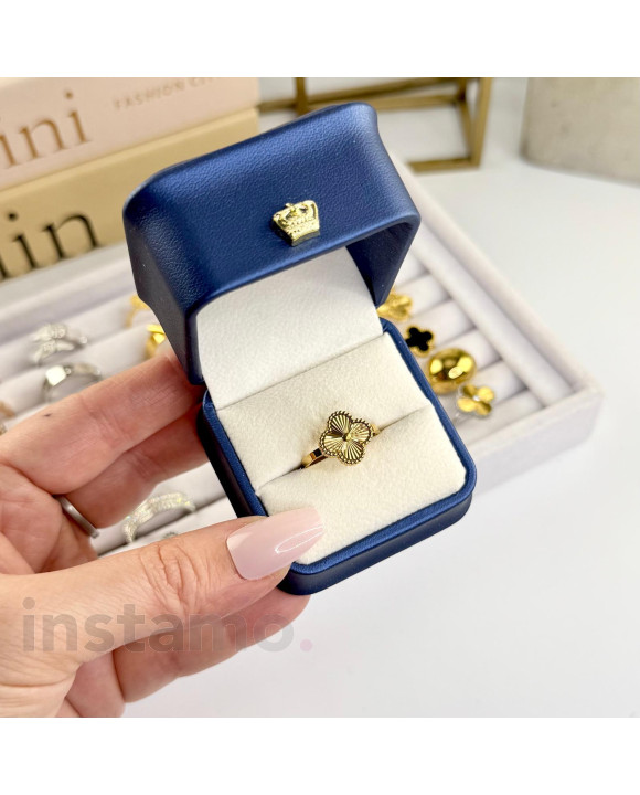 Dámský ocelový prsten pozlacený-281676-20