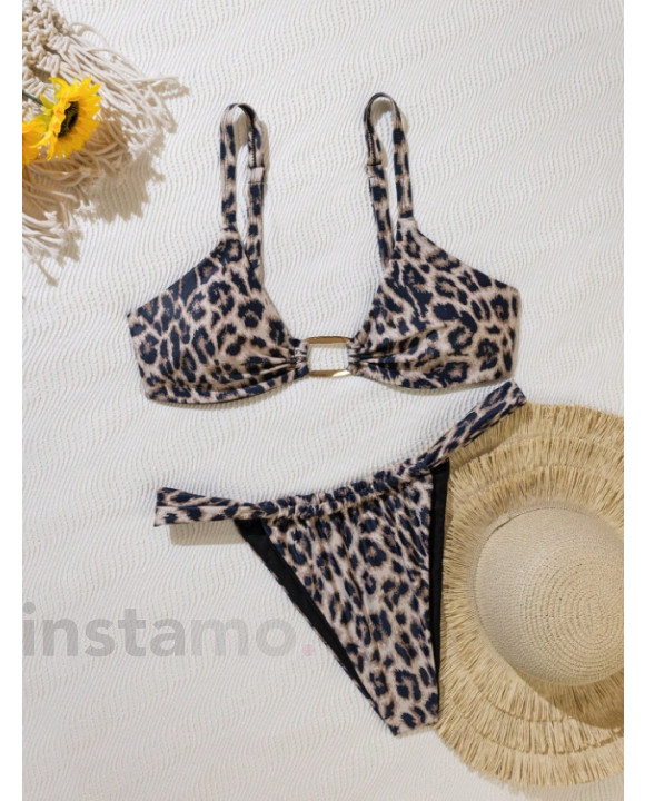 Dvoudílné plavky s leopardím vzorem-325449-20