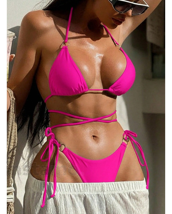 Růžové dvoudílné plavky-325398-20