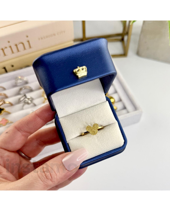 Pozlacený ocelový prsten Mickey-322047-20