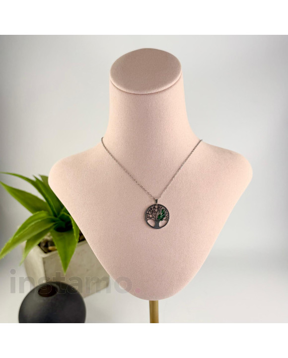 Ocelový náhrdelník s přívěskem-321787-20