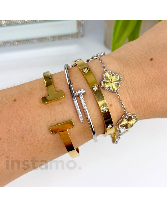 Dámský ocelový náramek-321581-20