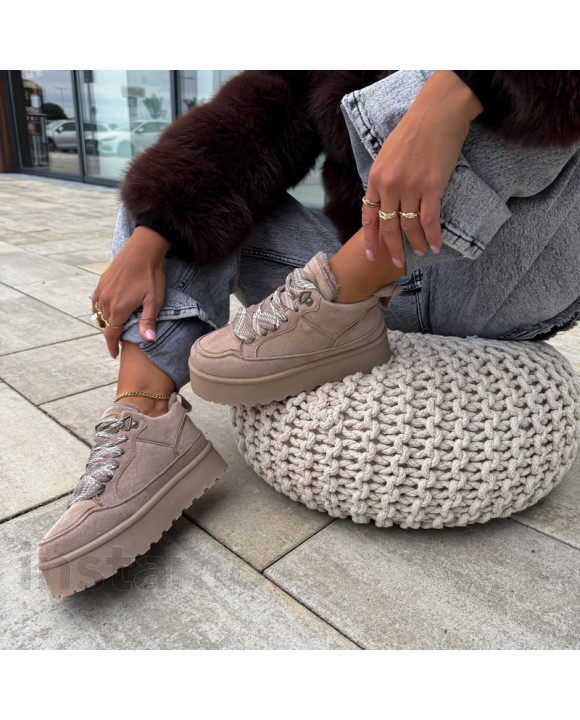 Světle hnědé zateplené tenisky-322547-20