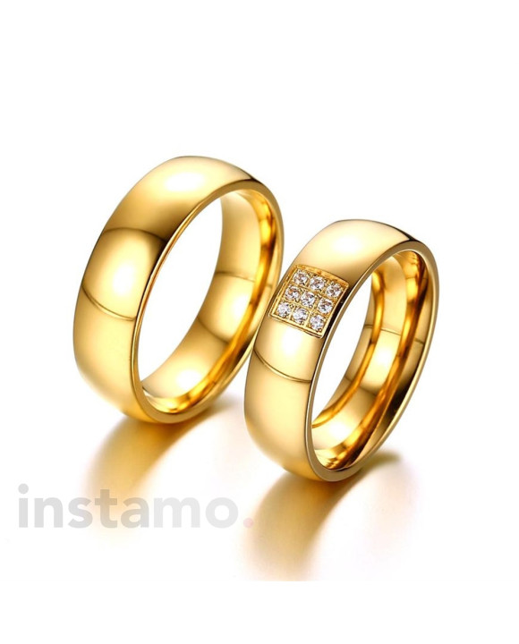 Pozlátená dámska obrúčka