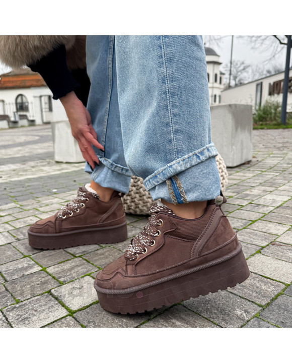 Hnědé zatepelené tenisky-323572-20