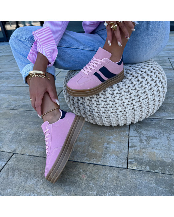 Růžové tenisky s perličkami-321138-20