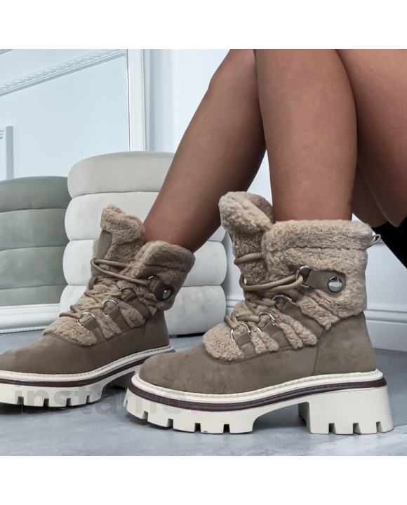 Světle hnědé polokozačky-323496-20