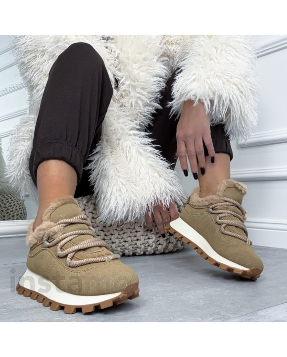 Světle hnědé zateplené tenisky-323685-20