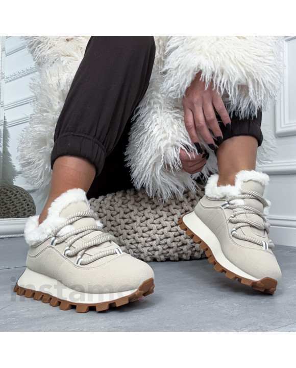 Béžové zateplené tenisky-323679-20