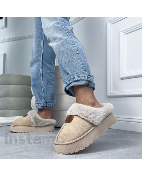 Béžová nasouvací obuv-323733-20