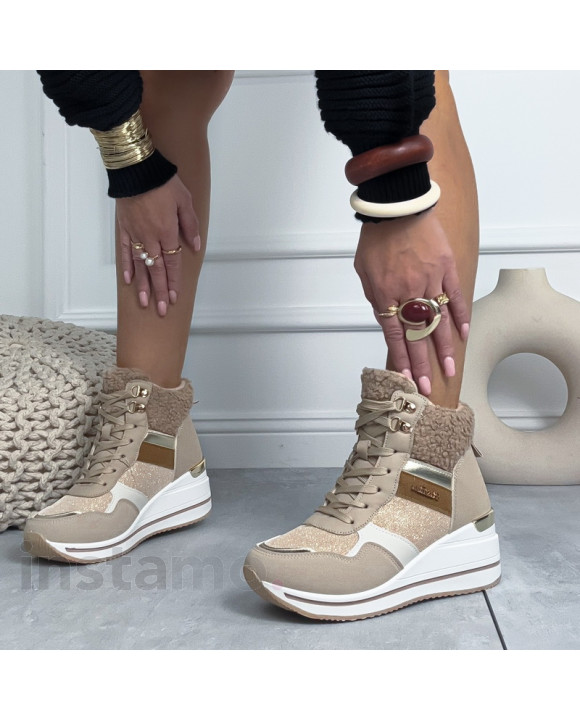 Zateplené tenisky na platformě-324021-20