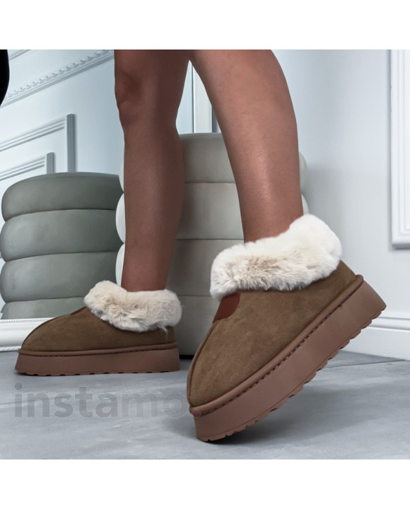 Hnědá nasouvací obuv-324277-20