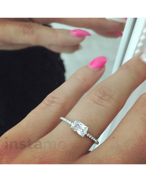 Dámsky oceľový prsteň 