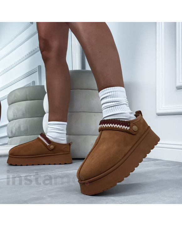 Hnědá nasouvací obuv-322750-20