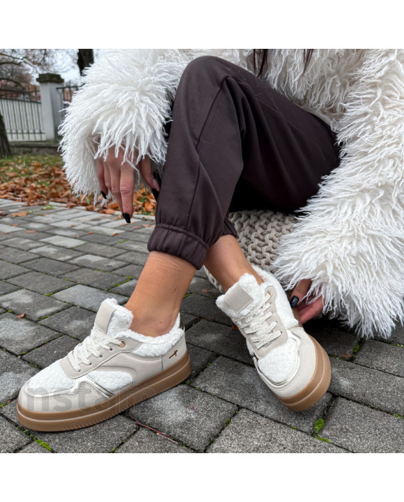 Béžové zatepelené tenisky-323579-20