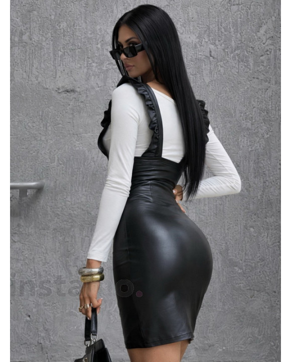 Černé koženkové šaty-326968-20