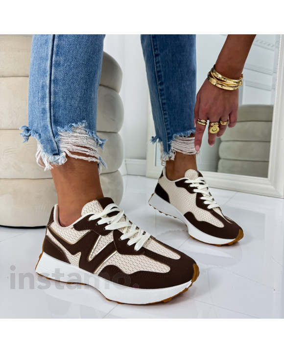 Béžovo-hnědé tenisky-324879-20